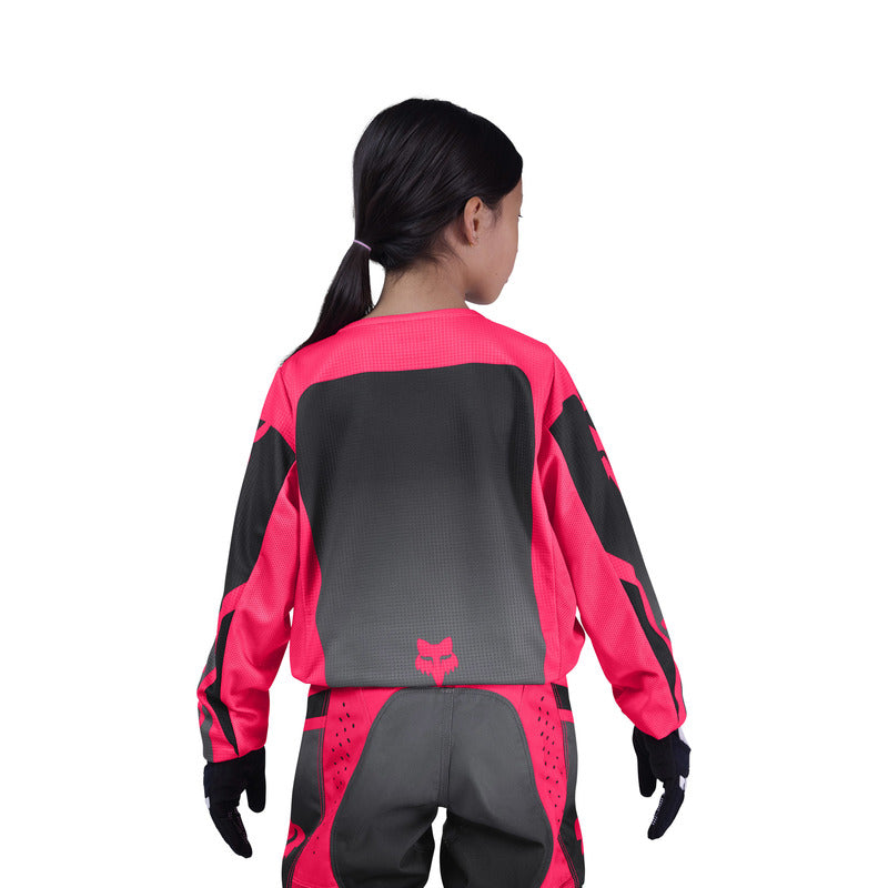 BLUZA MOTOCYKLOWA JUNIOR FOX GIRLS 180 SHIELD BLACK PINK – zdjęcie 4