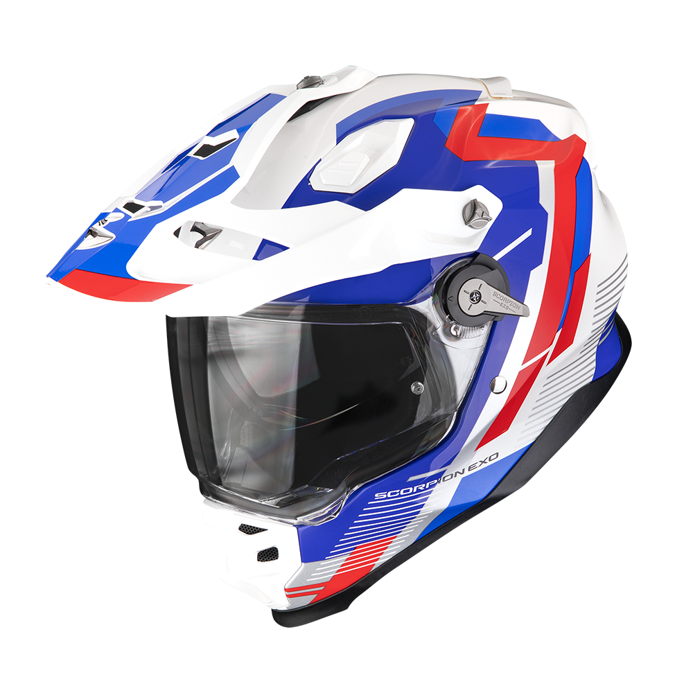 SCORPION KASK ADF-9000 AIR PATROL WHITE-BLU-RED
