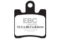 EBC Brakes Klocki hamulcowe EBC SFAC283/4 skuterowe karbonowe (kpl. na 1 tarcze)