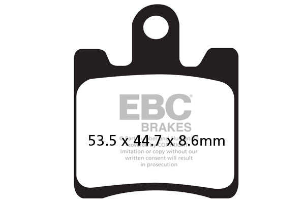 EBC Brakes Klocki hamulcowe EBC SFAC283/4 skuterowe karbonowe (kpl. na 1 tarcze)