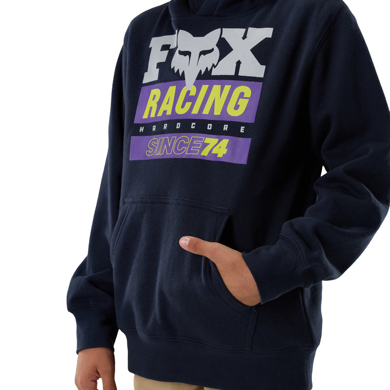 BLUZA Z KAPTUREM JUNIOR FOX SINCE 74 FLEECE PO MIDNIGHT