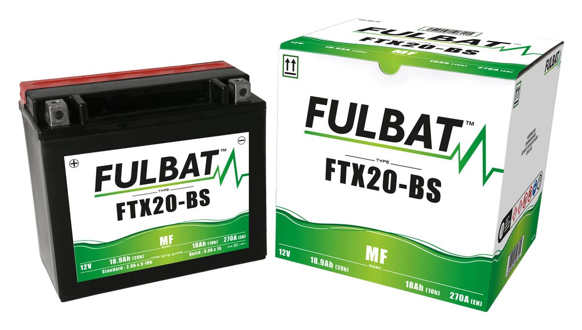 Akumulator FULBAT FUL MF - FTX20-BS / YTX20-BS (suchy, bezobsługowy, kwas w zestawie)