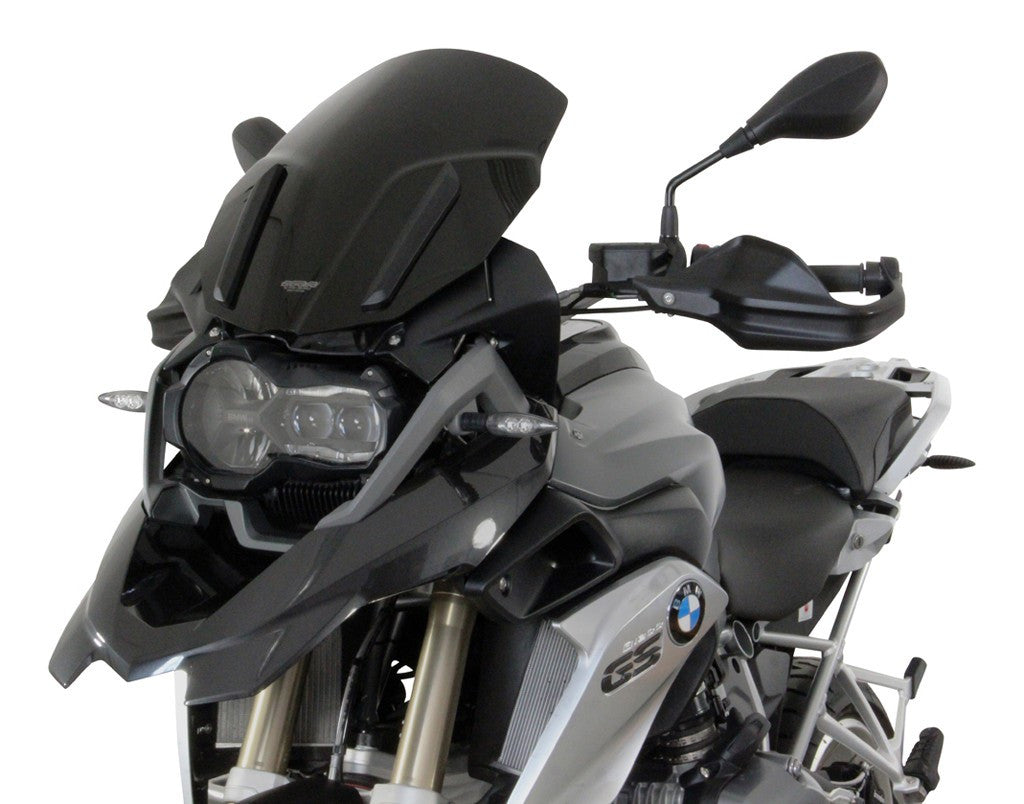 Szyba motocyklowa MRA BMW R 1200 GS RALLYE R12W 2017-, forma TM, czarna