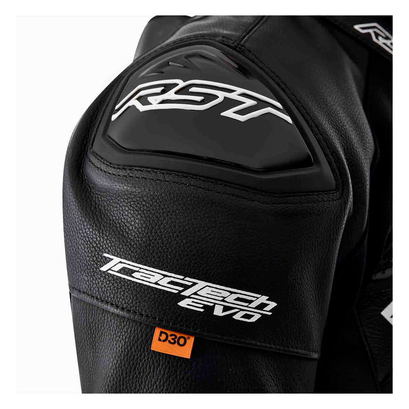 KURTKA MOTOCYKLOWA SKÓRZANA RST TRACTECH EVO D3O BLACK WHITE S