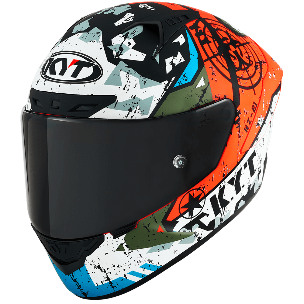 Kask Motocyklowy KYT NZ-RACE BLAZING czerwony