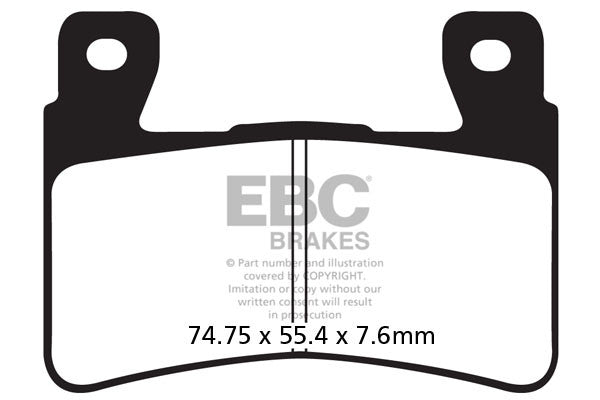 EBC Brakes Klocki hamulcowe EBC GPFAX296HH torowe/profesjonalne (kpl. na 1 tarcze)
