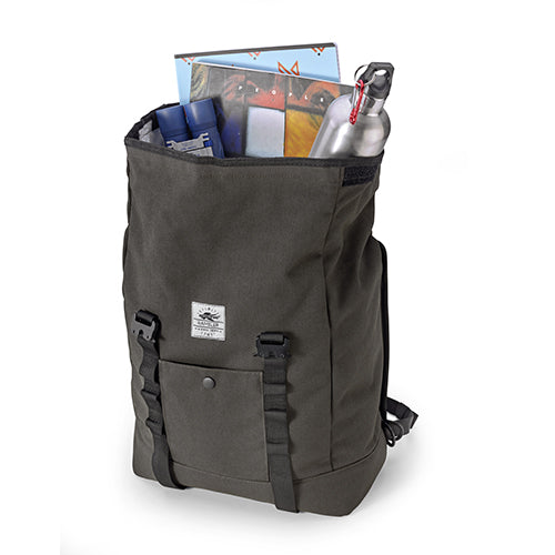 KAPPA TORBA BOCZNA / SAKWA ( PLECAK ) 17L (WYS. 40 X SZER. 28 X GŁ. 15CM) KOLOR OLIWKOWY CIEMNY (CAFE RACER RAMBLER) – zdjęcie 2