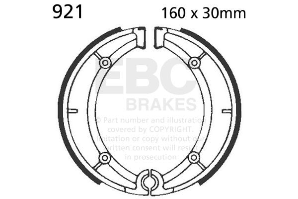 EBC Brakes Szczęki hamulcowe EBC 921 (1 kpl.)