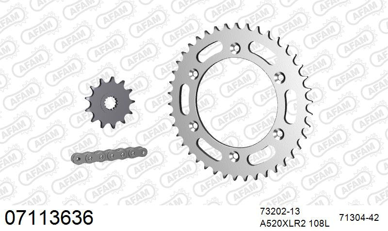 Zestaw napędowy AFAM do KTM 125 Sting