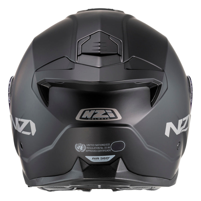 KASK MOTOCYKLOWY NZI COMBI 3 DUO MATT BLACK XS