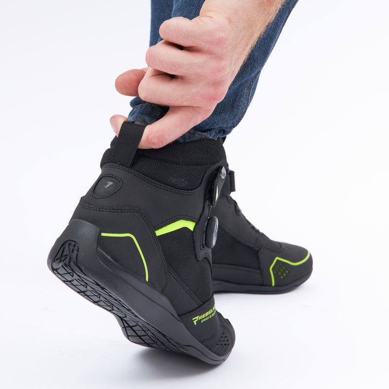 BUTY MOTOCYKLOWE REBELHORN SPARK 2 BLACK FLUO YELLOW