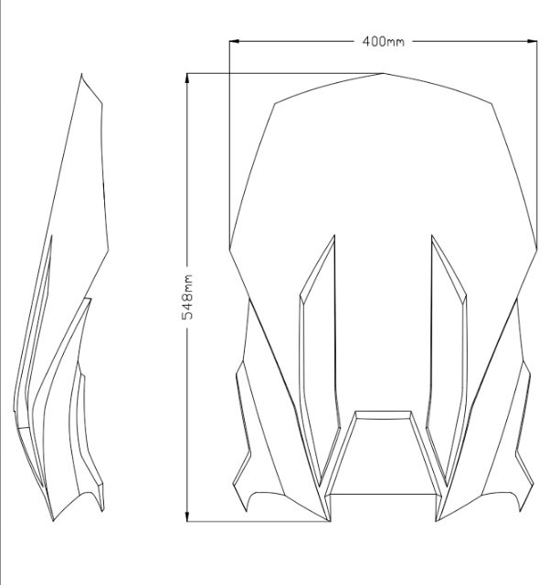 SZYBA TURYSTYCZNA PUIG DO APRILIA TUAREG 660 2023 LEKKO PRZYCIEMNIONA – zdjęcie 5