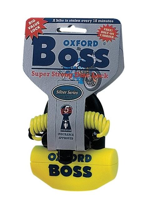 OXFORD BLOKADA TARCZY HAMULCOWEJ BOSS TRZPIEŃ 12,7MM, KOLOR ŻÓŁTY