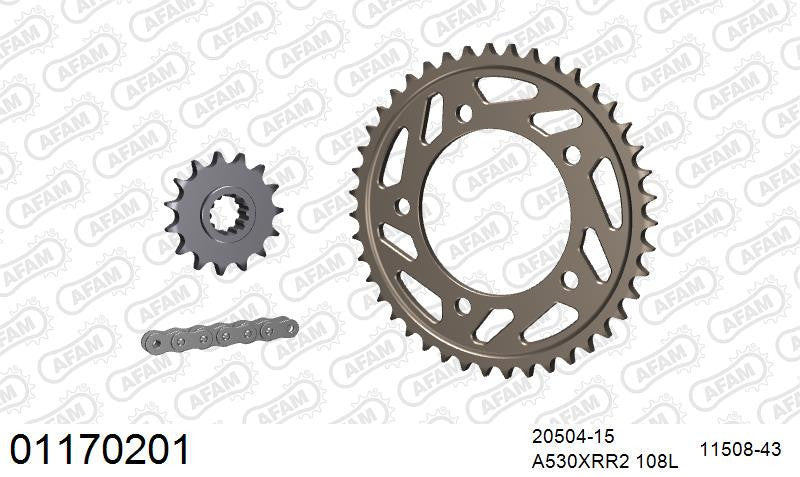Zestaw napędowy AFAM do HONDA CBR 600 F M,N,P,R,S,T