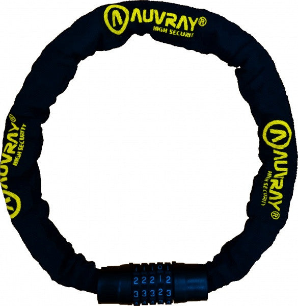 AUVRAY C.CODE łańcuch z zamkiem na szyfr - długość 120cm, średnica 8mm