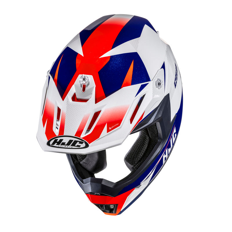 KASK MOTOCYKLOWY HJC C50 SLIDE WHITE BLUE