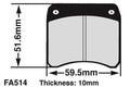 EBC Brakes EBC Klocki kartingowe FA514C (1 kpl. na tarczę)