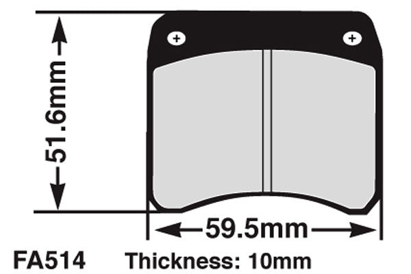 EBC Brakes EBC Klocki kartingowe FA514C (1 kpl. na tarczę)