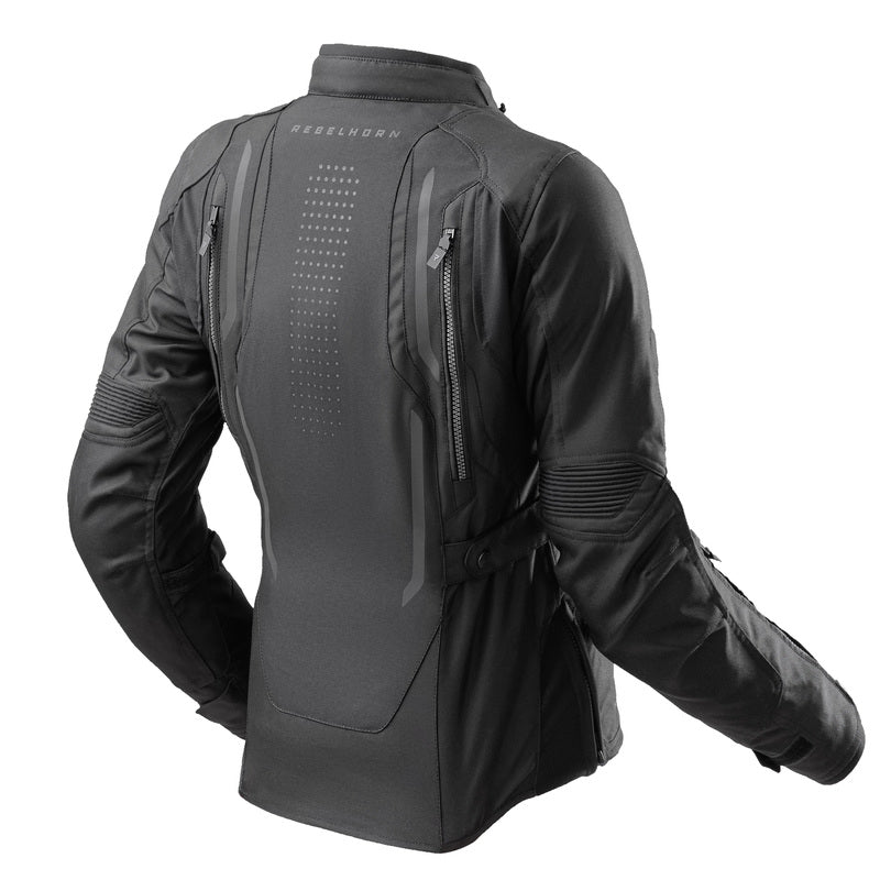 KURTKA MOTOCYKLOWA TEKSTYLNA DAMSKA REBELHORN HIKER 4 BLACK WXS
