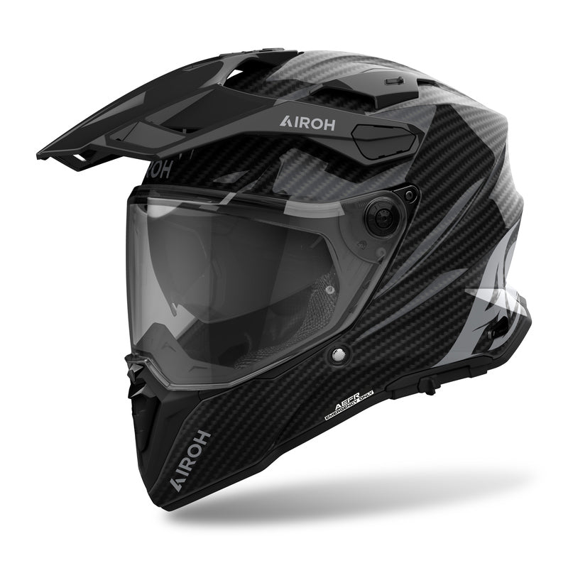 KASK MOTOCYKLOWY AIROH COMMANDER 2 CARBON FULL CARBON GLOSS