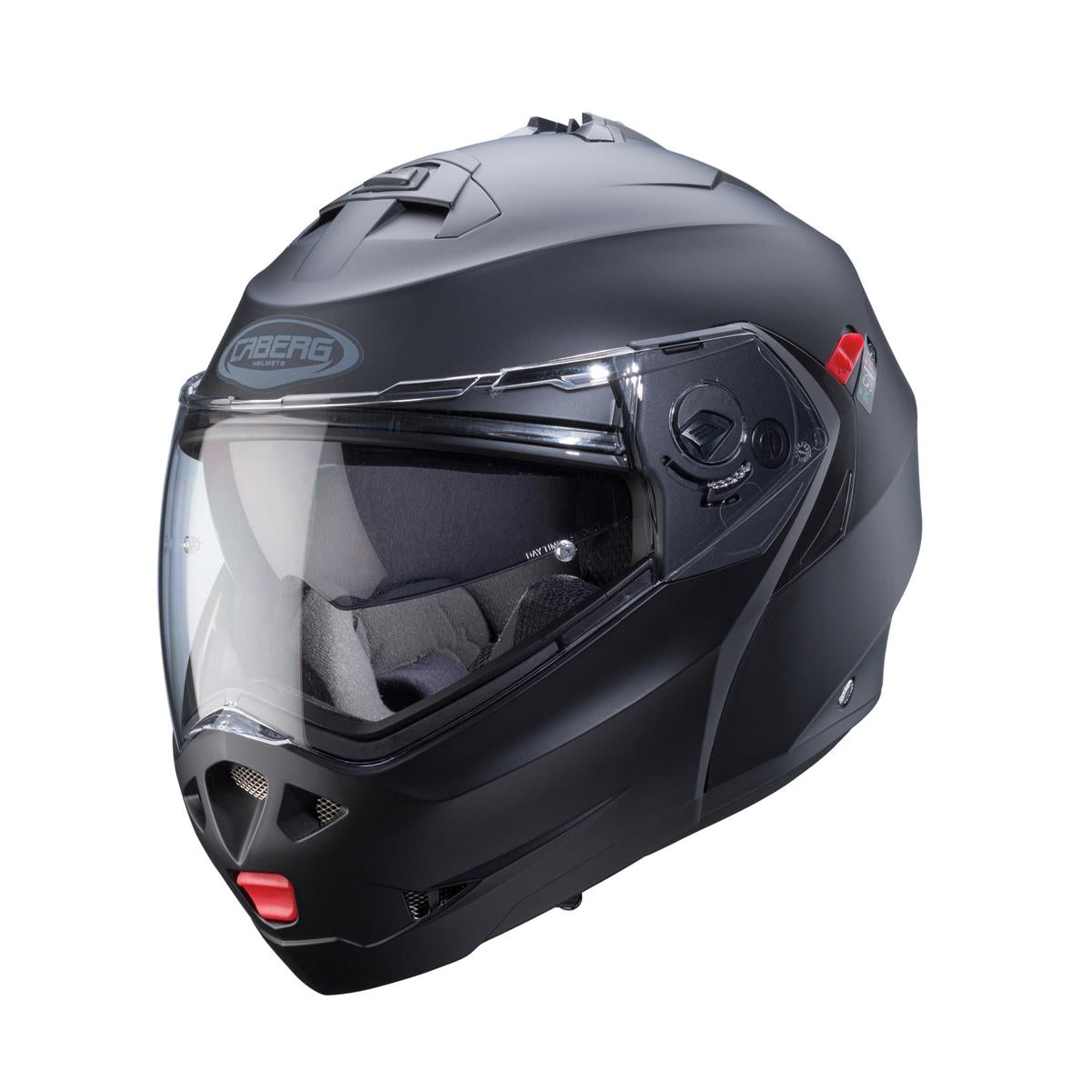 CABERG KASK SZCZĘKOWY FLIP-UP MODEL DUKE X SOLID KOLOR CZARNY MAT (PINLOCK W ZESTAWIE)