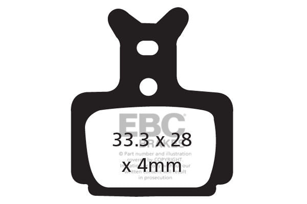 CFA470R - Klocki hamulcowe rowerowe (organiczne wyczynowe) EBC Brakes