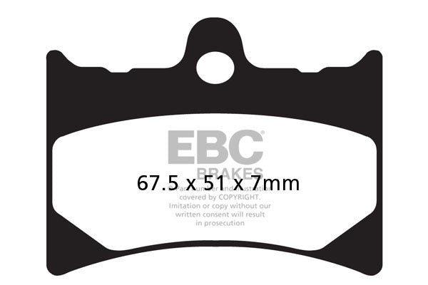 EBC Brakes Klocki hamulcowe EBC FA126HH wzmacniane (kpl. na 1 tarcze)