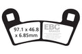 EBC Brakes Klocki hamulcowe EBC FA456R (kpl. na 1 tarcze) (odpowiednik PROX 37.167102)