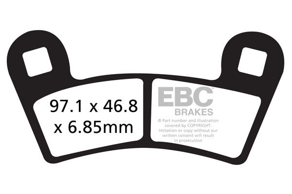 EBC Brakes Klocki hamulcowe EBC FA456R (kpl. na 1 tarcze) (odpowiednik PROX 37.167102)