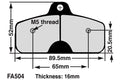 EBC Brakes EBC Klocki kartingowe FA504 (1 kpl. na tarczę)