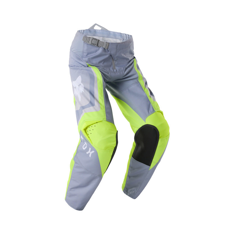SPODNIE MOTOCYKLOWE JUNIOR FOX 180 FRAME GREY YELLOW 22
