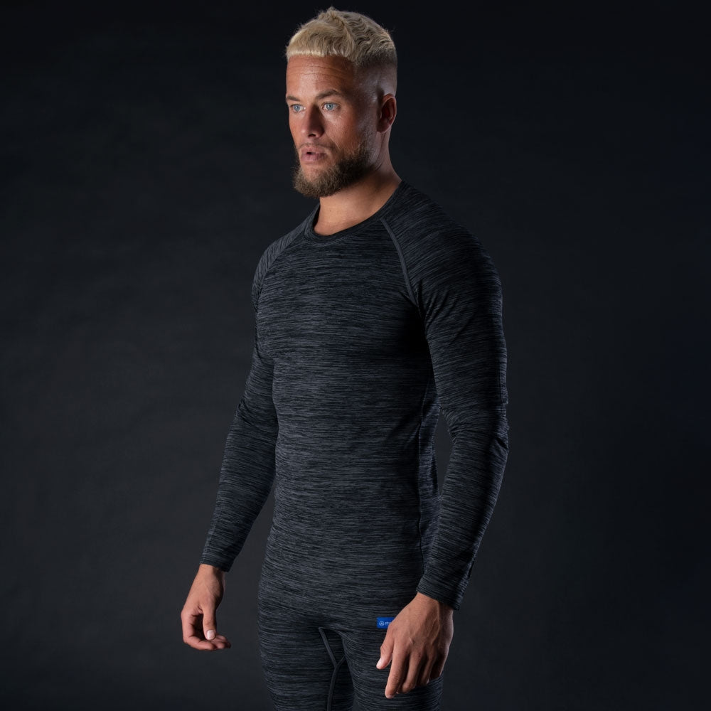 OXFORD ADVANCED BASE LAYER BIELIZNA KOSZULKA TERMOAKTYWNA Z DŁUGIM RĘKAWEM KOLOR SZARY – zdjęcie 2
