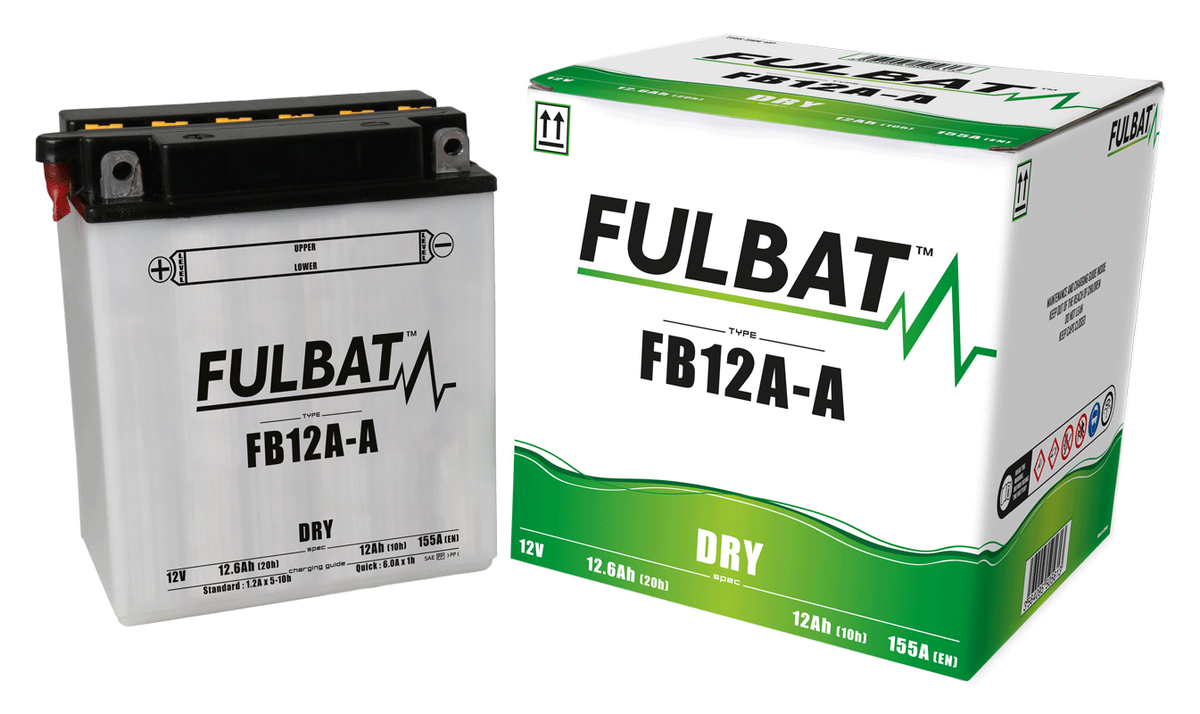 Akumulator FULBAT FUL DRY - FB12A-A / YB12A-A (suchy, obsługowy, kwas w zestawie)