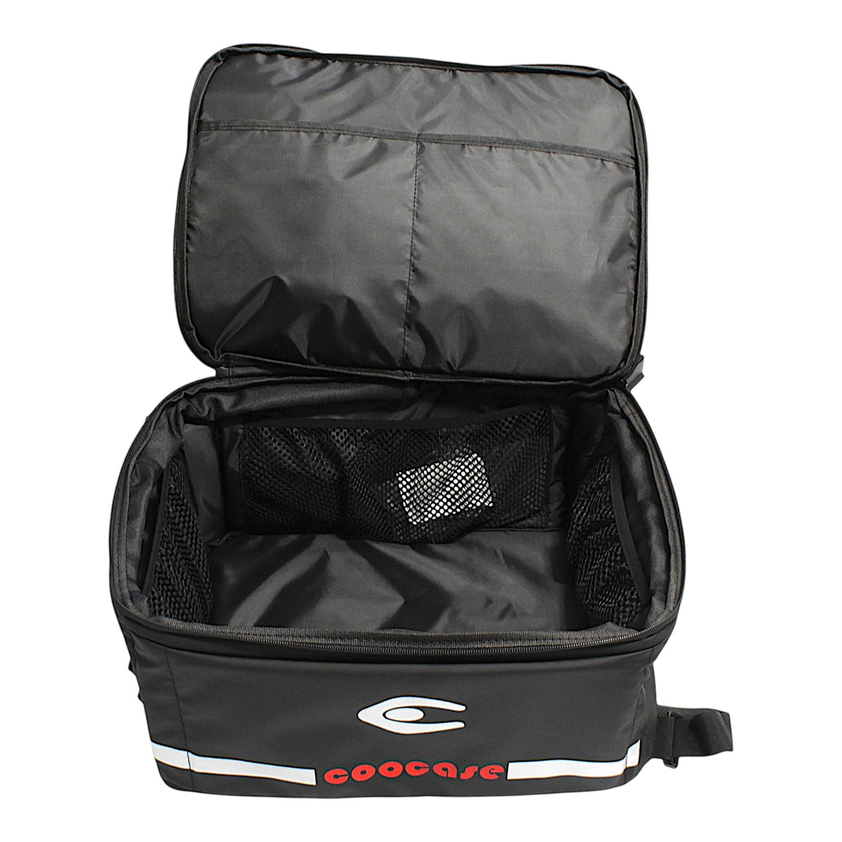 KUFER CENTRALNY ALUMINIOWY COOCASE 55L KEYLESS CZARNY – zdjęcie 7