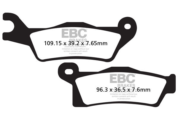 EBC Brakes Klocki hamulcowe EBC FA617R (kpl. na 1 tarcze)