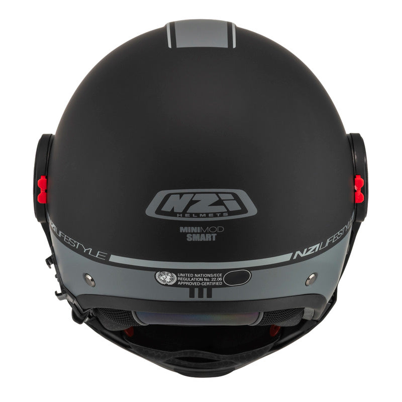 KASK MOTOCYKLOWY NZI MINIMOD DUO SMART BLACK ANTRACITE MATT XS