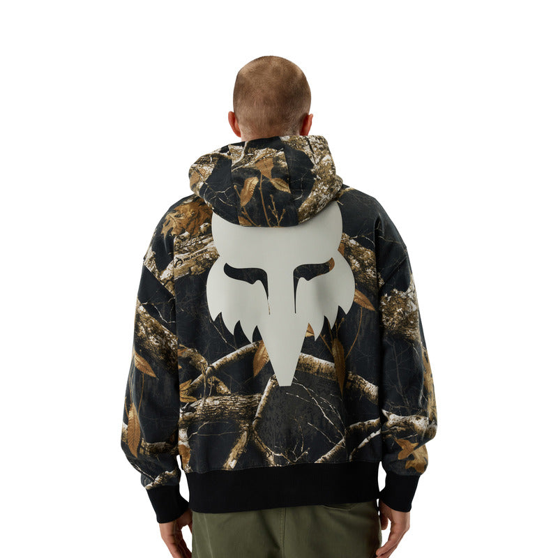 BLUZA Z KAPTUREM FOX REALTREE FLEECE PO BLACK MULTI