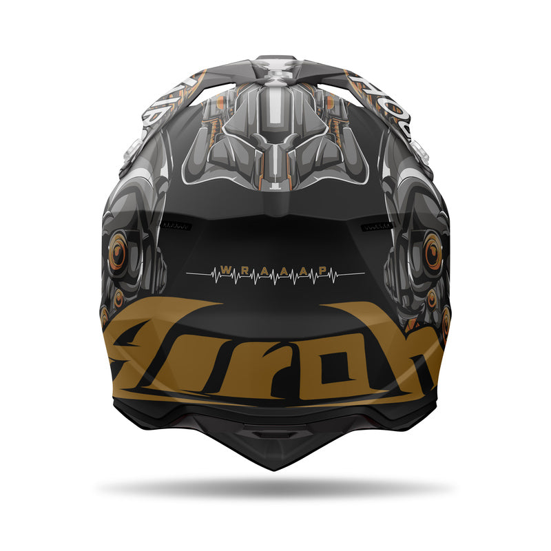 KASK MOTOCYKLOWY AIROH WRAAAP CYBORG MATT