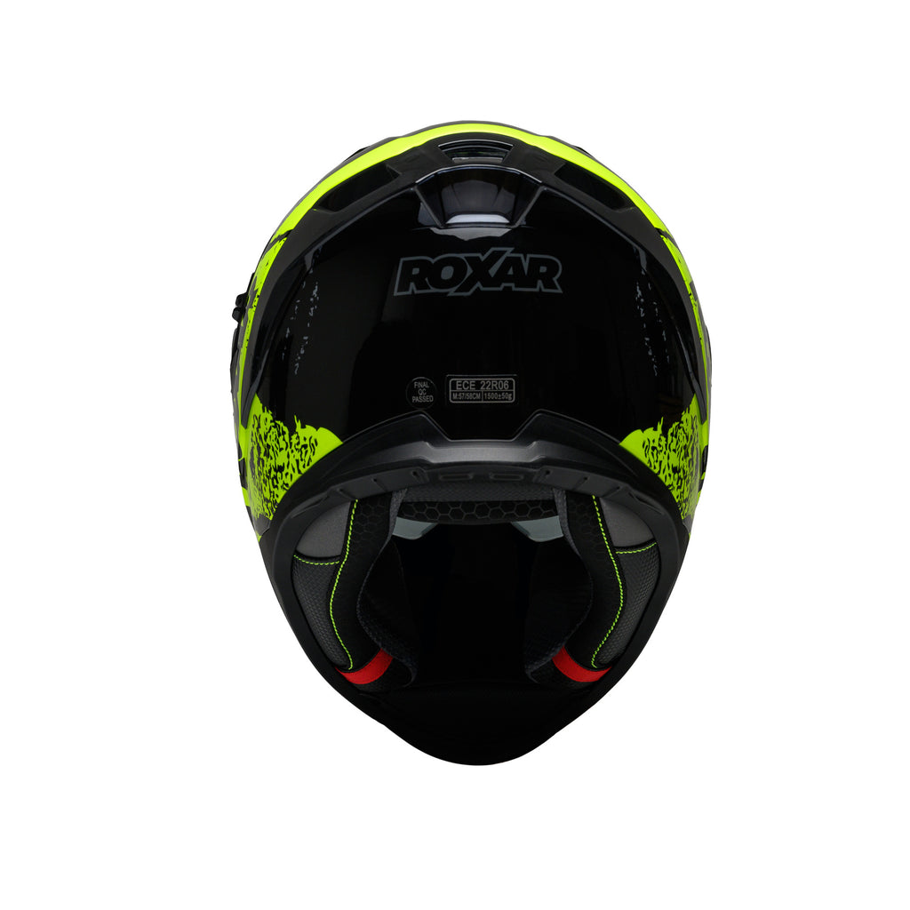 ROXAR HELMETS Kask motocyklowy ROXAR BAYAMO EVO TOXIC Czarny fluo