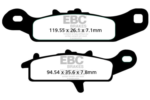EBC Brakes Klocki hamulcowe EBC FA342R (kpl. na 1 tarcze) (odpowiednik PROX 37.209402)