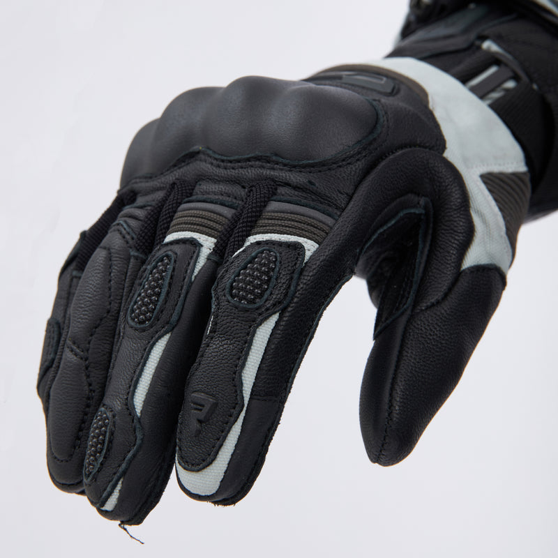 RĘKAWICE MOTOCYKLOWE REBELHORN RANGE BLACK LIGHT GREY