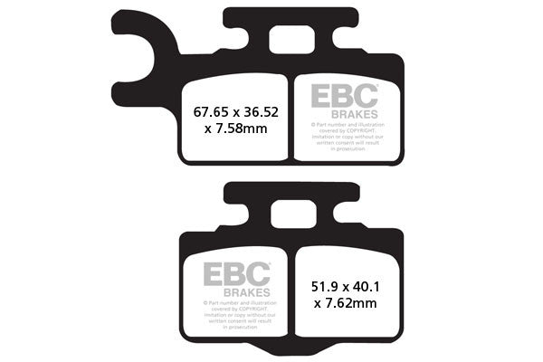 EBC Brakes Klocki hamulcowe EBC FA302R (kpl. na 1 tarcze) (odpowiednik PROX 37.107202)
