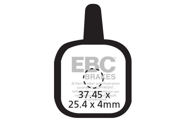 CFA330 - Klocki hamulcowe rowerowe (organiczne) EBC Brakes