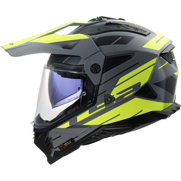 KASK LS2 MX702 PIONEER II NAMIB M.GREY H-V YEL