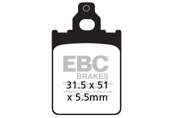 EBC Brakes Klocki hamulcowe EBC SFAC186 skuterowe karbonowe (kpl. na 1 tarcze)