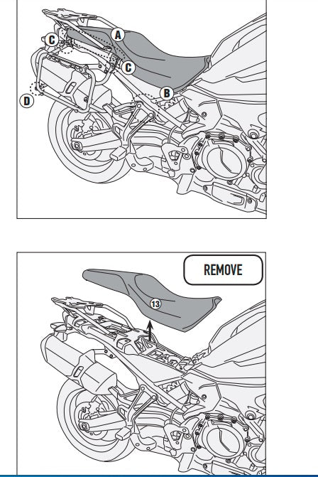 KAPPA STELAŻ KUFRÓW BOCZNYCH MONOKEY CAM SIDE BMW F 750 GS (18-23),F 800 GS (24-25) F 850 GS (18-23), F 850 GS Adventure (19) - POD KUFRY KFR K'FORCE ORAZ KVG K'VOYAGER ALU – zdjęcie 3