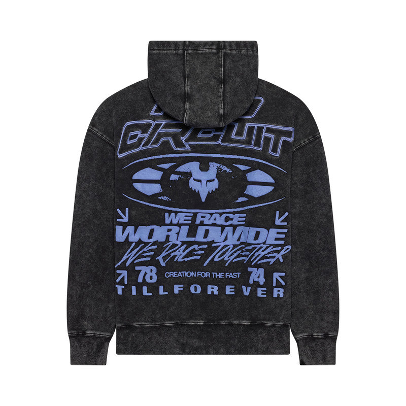 BLUZA Z KAPTUREM FOX PRO CIRCUIT FLEECE PO BLACK