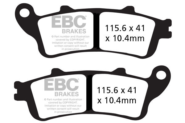 EBC Brakes Klocki hamulcowe EBC FA261/2HH wzmacniane (kpl. na 1 tarcze)
