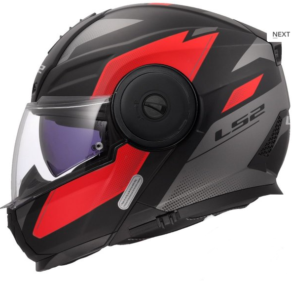 KASK LS2 FF902 SCOPE II DURIA M.BLACK RED +PNLCK
