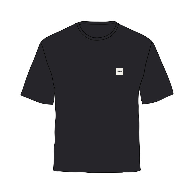 T-SHIRT LEATT TECH PRINT BLACK M
